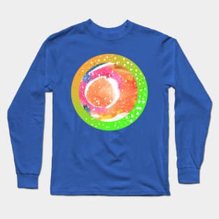 WAtercolor abstract circle Long Sleeve T-Shirt